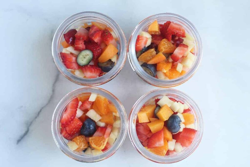 fruit in jars